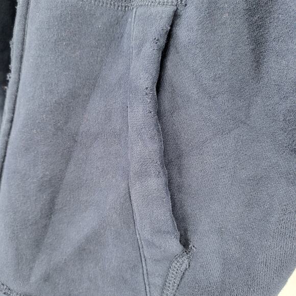 Hollister Long Boards Calif Blue Tan Script Distressed Zip Up Hoodie Men's XL - Picture 8 of 12